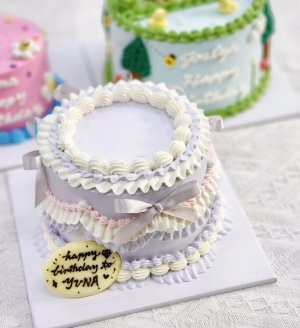 Purple ribbons